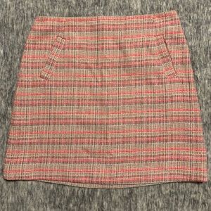 Halogen pink tweed skirt